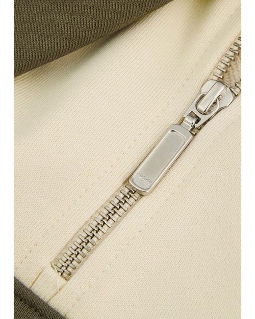 Les Deux Natural Cory Cotton Half-Zip Sweatshirt for men