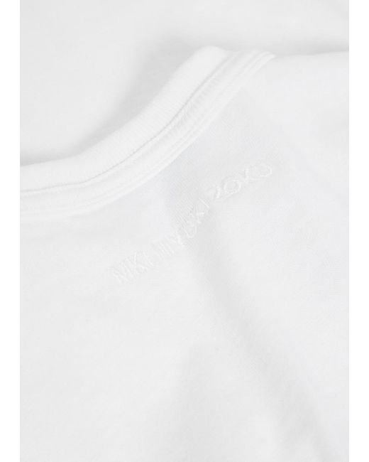 MKI Miyuki-Zoku White Slub Cotton T-Shirt for men