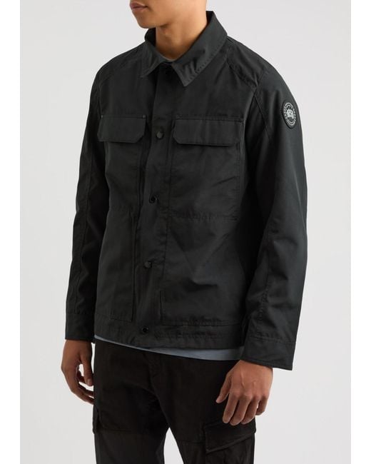 Canada Goose Black Burnaby Chore Shell Coat for men