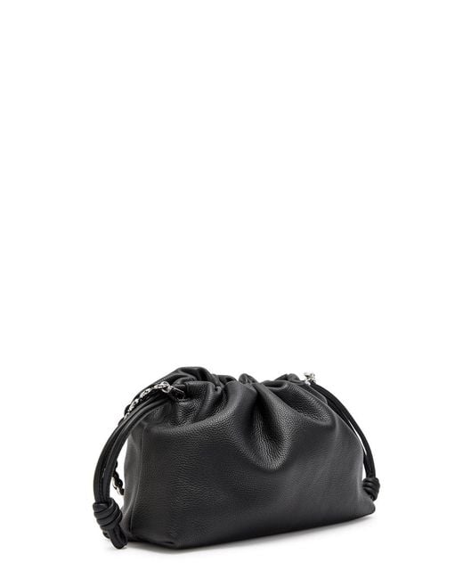 Loewe Black Flamenco Medium Grained Leather Clutch