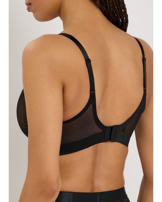 Spanx Gray Sheersense Sculpting Mesh Bra