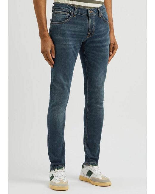 Nudie Jeans Blue Tight Terry Skinny Jeans for men
