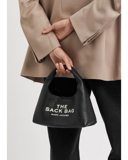 Marc Jacobs Black The Sack Mini Leather Top Handle Bag