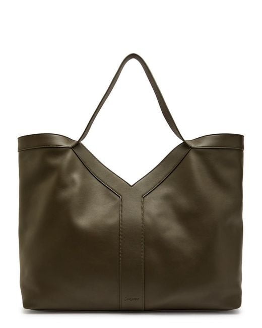 Saint Laurent Green Y Leather Tote Bag for men