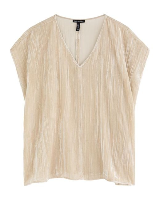 Eileen Fisher Natural Velvet Top