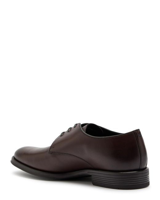 Paul Smith Brown George Leather Derby Shoes for men