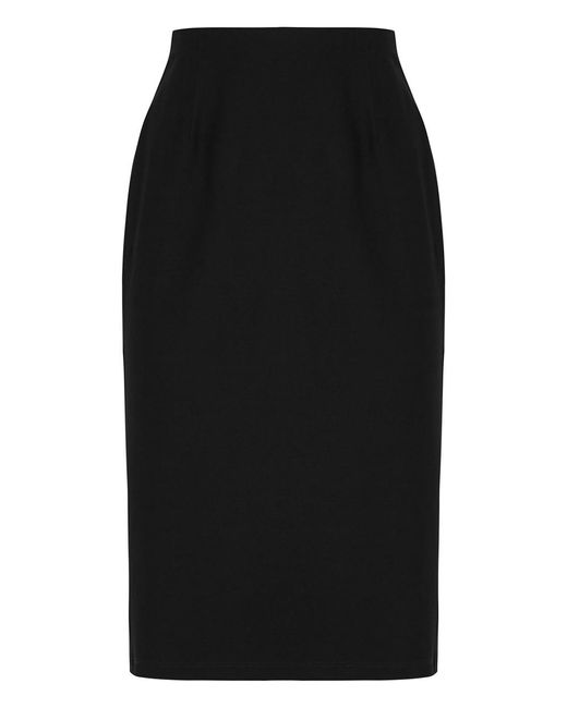 Eileen Fisher Black High-Waisted Pencil Skirt