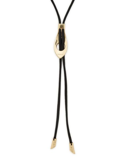 Lemaire Metallic Snake Bolo Tie Nappa Necklace