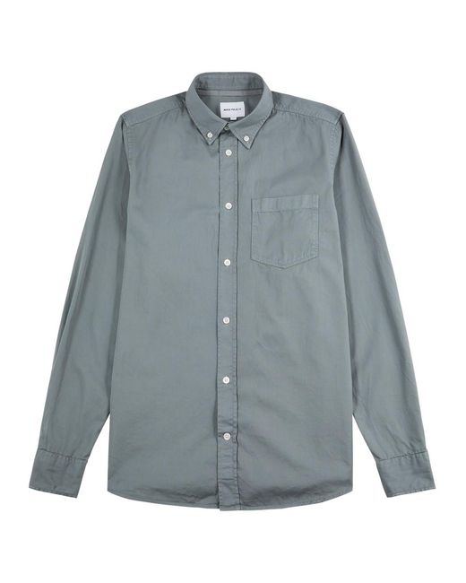 Norse Projects Blue Anton Cotton-twill Shirt for men