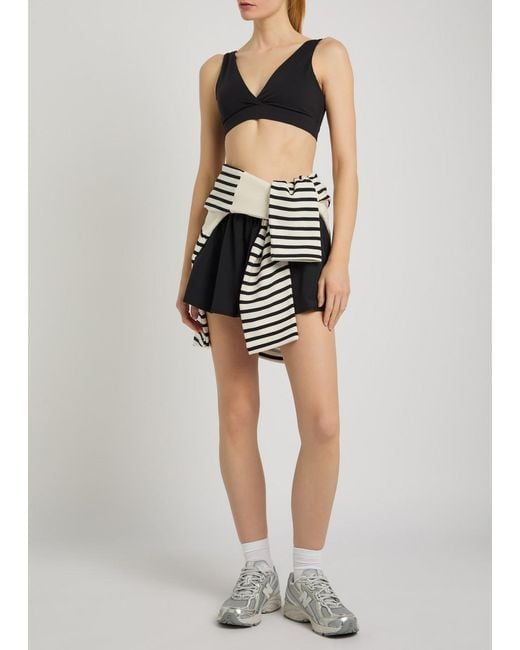 Tala Black Dayflex V-Neck Stretch-Jersey Sports Bra
