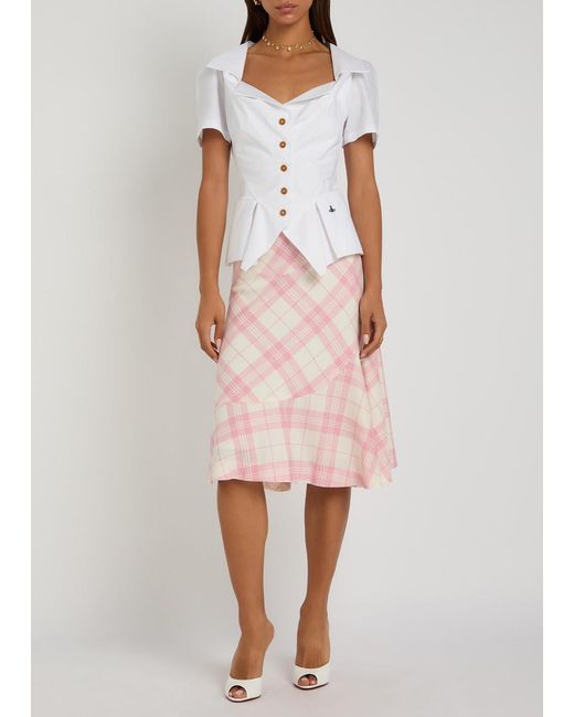 Vivienne Westwood White Monday Tailored Cotton-Poplin Shirt