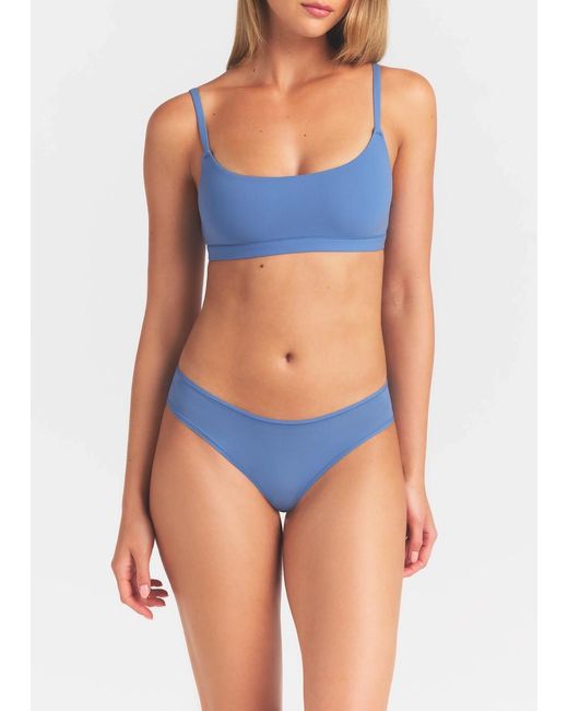 Skims Blue Cheeky Stretch-Jersey Briefs