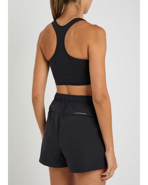 On Shoes Black Train Stretch-Nyl Bra Top