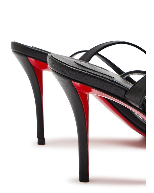Christian Louboutin Black Miss Z Nappa Leather Sandals