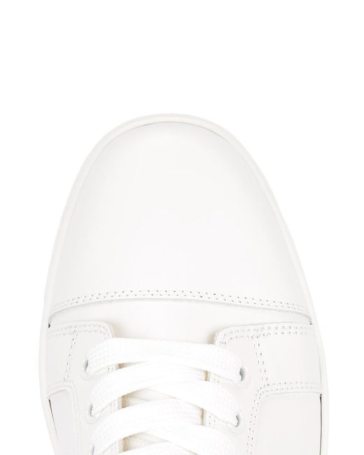 Christian Louboutin White Adolon Faux-leather Low-top Trainers 2.