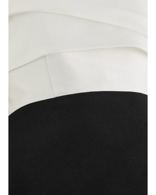 Solace London Black Arla Off-The-Shoulder Gown