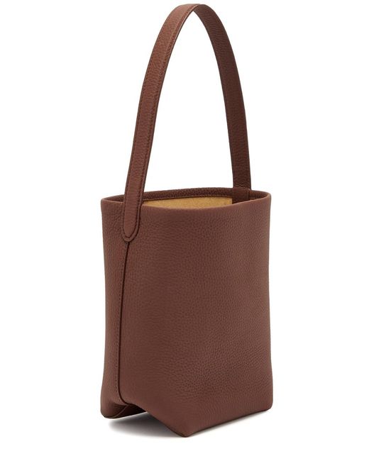 The Row Brown Park Small Leather Tote