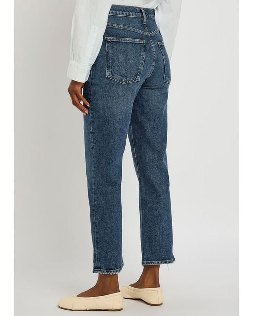 Agolde Blue 90S Pinch Waist Straight-Leg Jeans