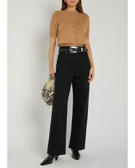 Khaite Natural Nora Stretch-Cashmere Cardigan