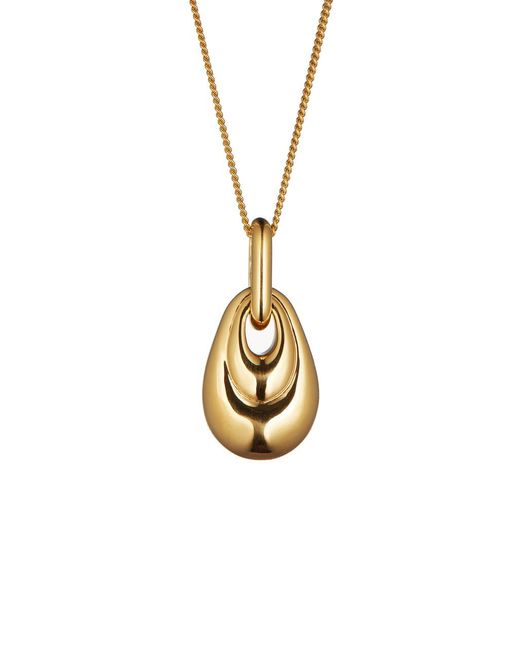 Otiumberg Metallic Ellipse 14Kt Vermeil Necklace