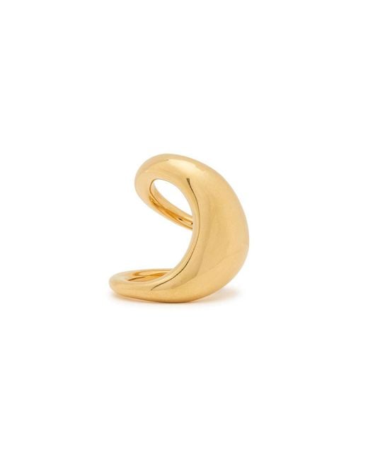 Chloé Metallic Point Sculpted Brass Ring
