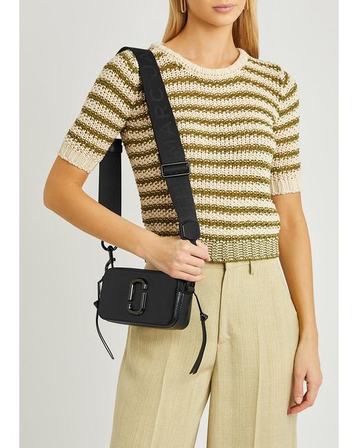 Marc Jacobs The Snapshot Dtm Leather Crossbody Bag in Black Lyst