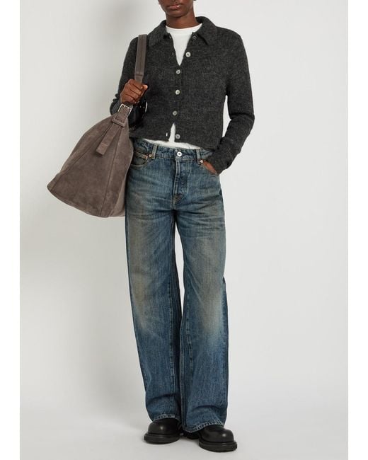 Our Legacy Blue Treble Cut Wide-Leg Denim Jeans