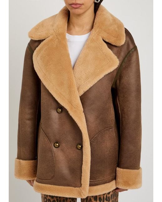 Free People Natural Mari Reversible Faux Fur Coat
