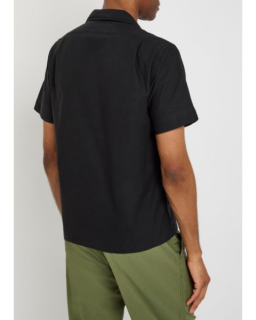 Polo Ralph Lauren Black Logo-Embroidered Cotton Shirt for men