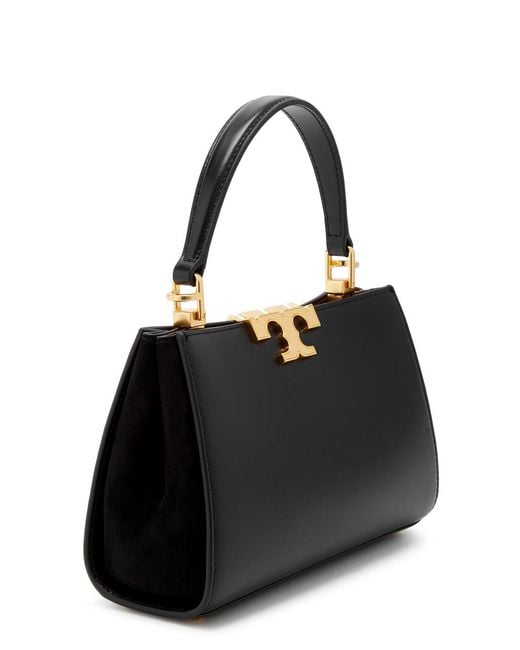 Tory Burch Black Eleanor Mini Leather Top Handle Bag