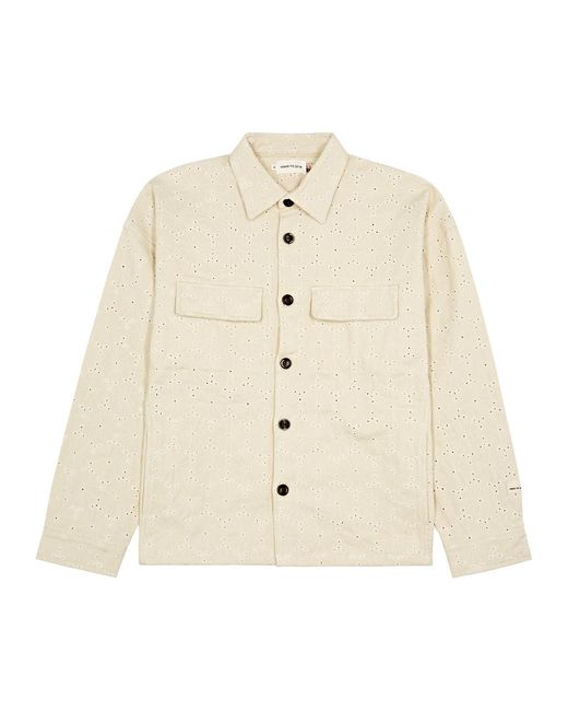 Honor The Gift Natural Legacy Eyelet-Embroidered Cotton Overshirt for men