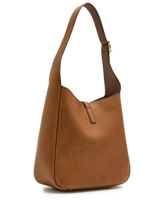Saint Laurent Brown Le 5 Á 7 Leather Shoulder Bag