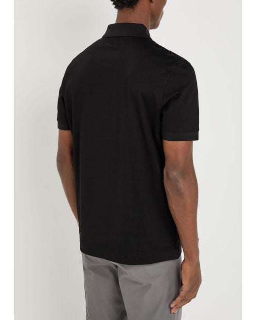 Boss Black H-Paras 65 Half-Zip Cotton Polo Shirt for men