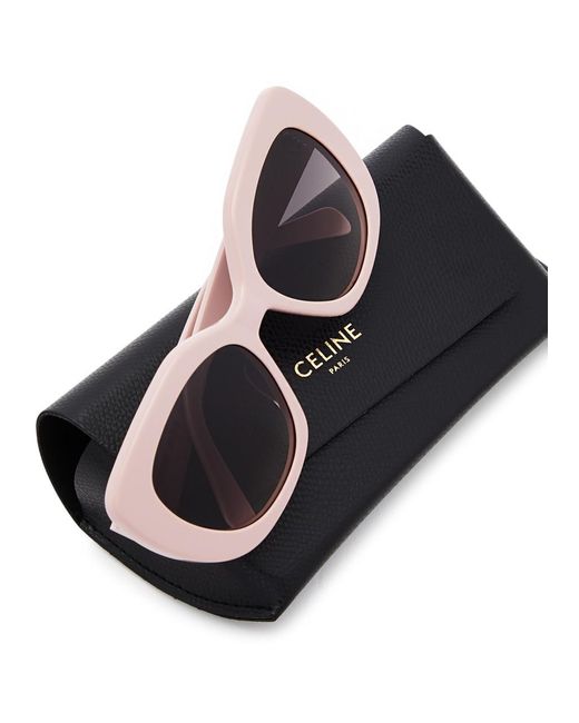 Céline Pink Oversized Round-frame Sunglasses