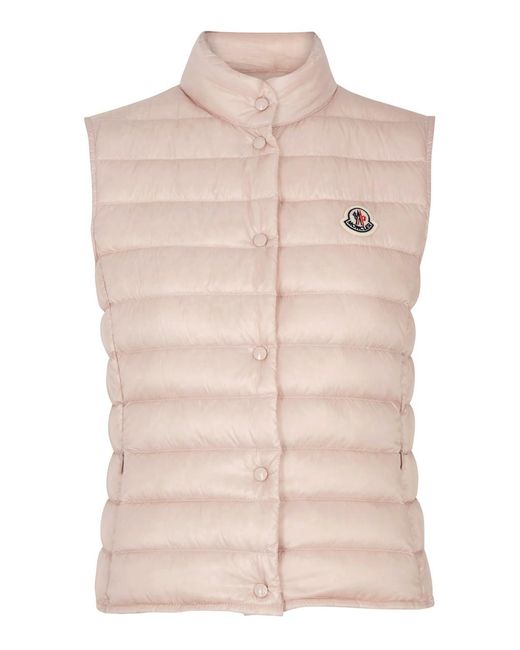 Moncler Pink Liane Quilted Shell Gilet