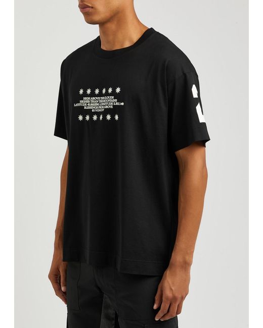 Givenchy Black Star-print Boxy-fit Cotton-jersey T-shirt Xx for men