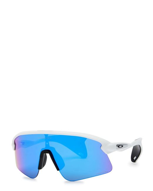 Oakley Blue Stunt Devil Wrap-Around Sunglasses for men