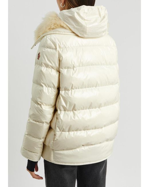 3 MONCLER GRENOBLE Natural Arabba Quilted Shell Jacket