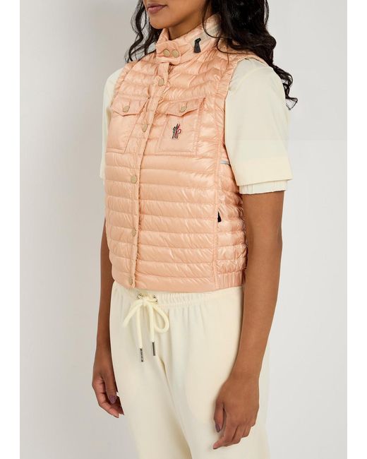 Moncler Pink Gumiane Shell Gilet