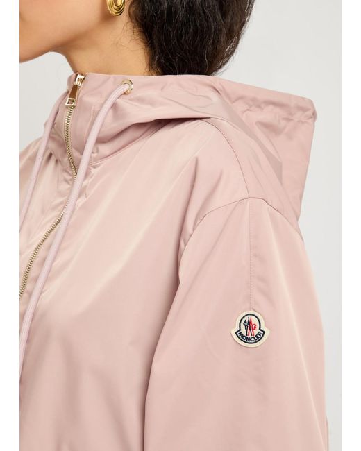 Moncler Pink Cassiopea Hooded Shell Jacket