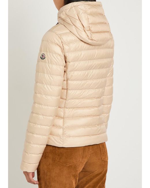 Moncler Natural Igelhood Padded Hooded Nylon Jacket