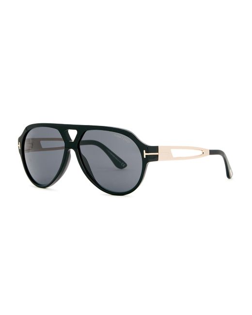 Tom Ford Black Paul Aviator-style Sunglasses, Sunglasses, for men