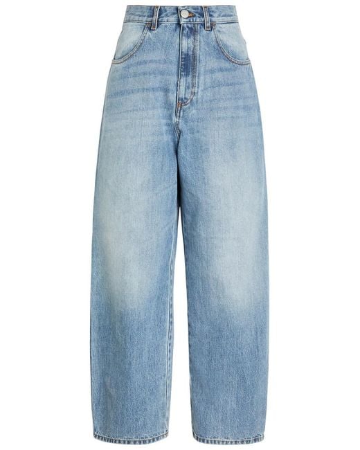 Rohe Blue Berber Barrel-Leg Jeans