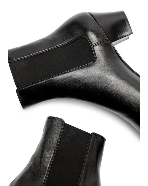 Saint Laurent Black Rainer 55 Leather Chelsea Boots for men