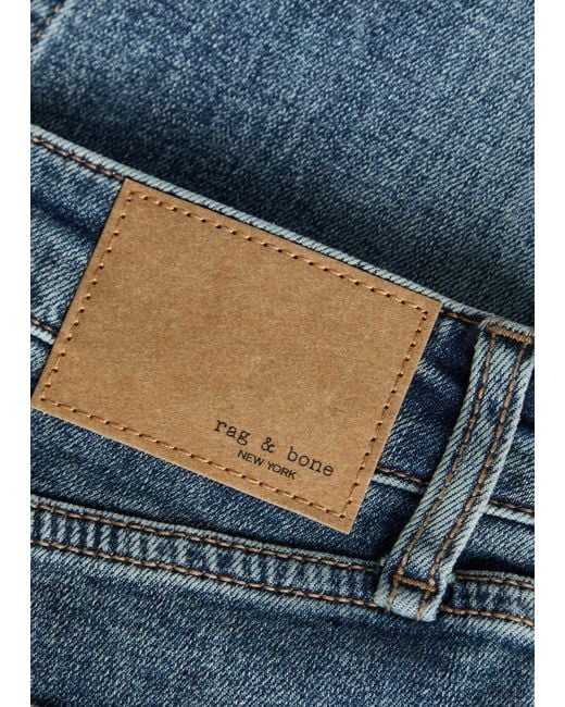 Rag & Bone Blue Sutton Slim Straight-Leg Jeans