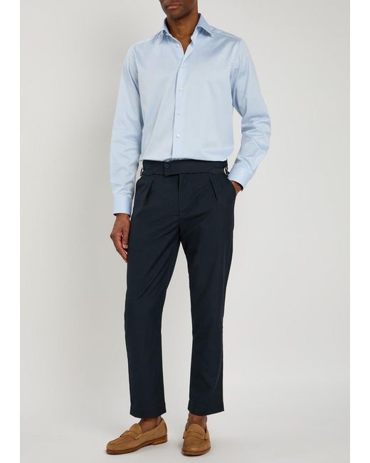 Eton of Sweden Blue Cotton-Twill Shirt for men