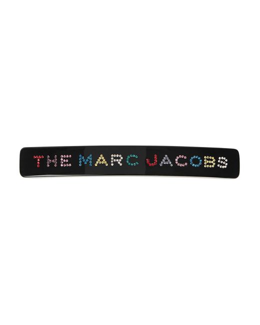 Marc Jacobs Black Crystal-Embellished Hair Clip