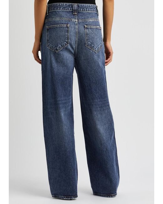 Khaite Blue Bacall Wide-leg Jeans