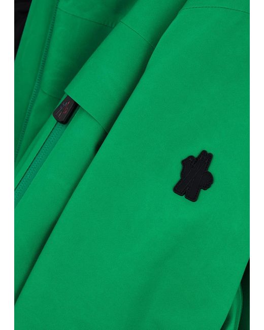 Moncler Green Chanavay Hooded Gore-tex Jacket