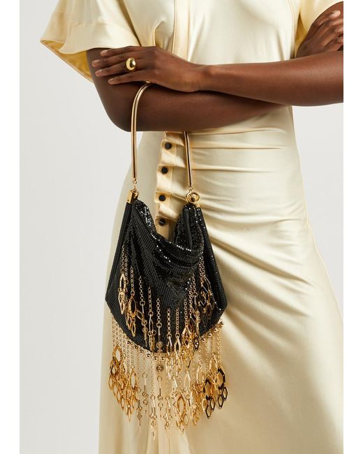 Rabanne Black Embellished Chainmail Shoulder Bag